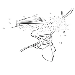 Starling Bird Shape Builder Dot to Dot Worksheet