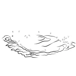 Graceful Swan on Water Scene Dot to Dot Worksheet