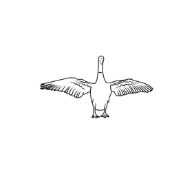 Graceful Swan Spreading Wings Dot to Dot Worksheet