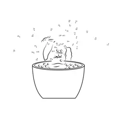 Potted Plant Shape Game Dot to Dot Worksheet