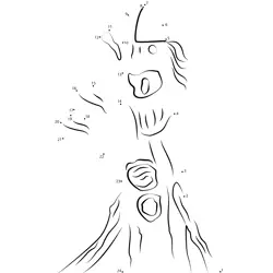 Whimsical Tree Numerical Challenge Dot to Dot Worksheet