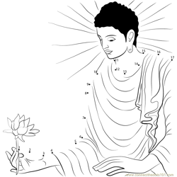 Buddha Jayanti Dot to Dot Worksheet