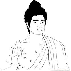 Gautama Buddha Dot to Dot Worksheet