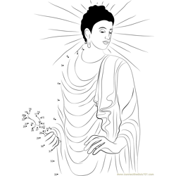 Happy Buddha Purnima Dot to Dot Worksheet