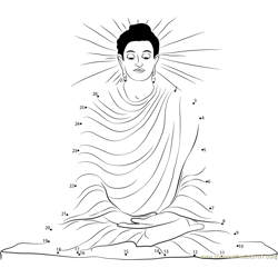 Lord Buddha Puja Dot to Dot Worksheet