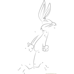 Angry Bugs Bunny Dot to Dot Worksheet