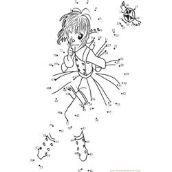 Cardcaptors Sakura Naughtiness Dot to Dot Worksheet