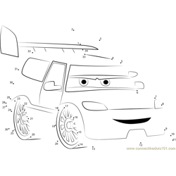 Angry Cars Dot to Dot Worksheet