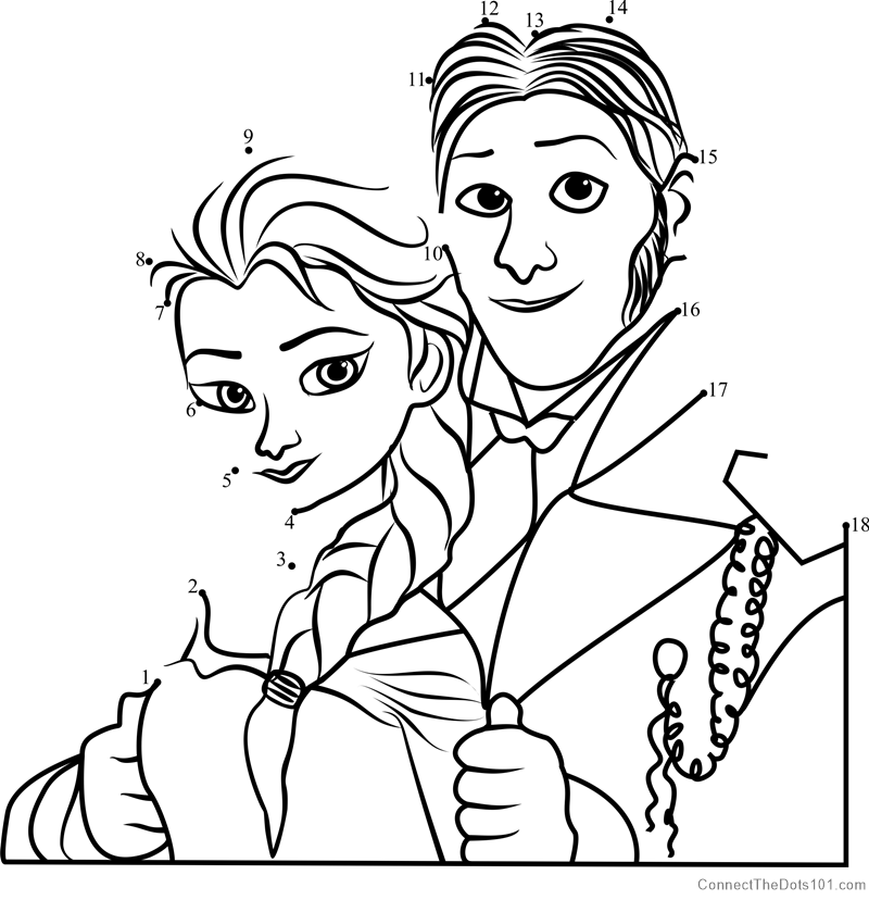 Elsa and Hans Frozen