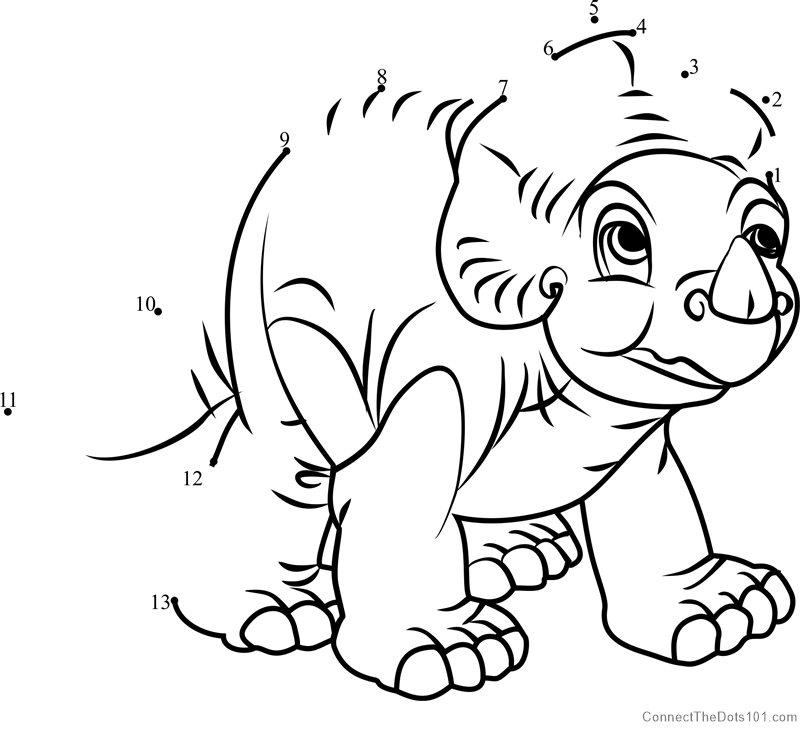 Land Before Time Coloring Pages Cera