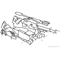 Megatronus Disguised from Transformers Dot to Dot Worksheet