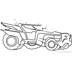 Steeljaw Disguised from Transformers Dot to Dot Worksheet