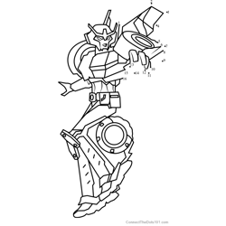Strongarm from Transformers Dot to Dot Worksheet