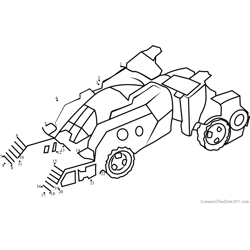 Underbite Disguised from Transformers Dot to Dot Worksheet