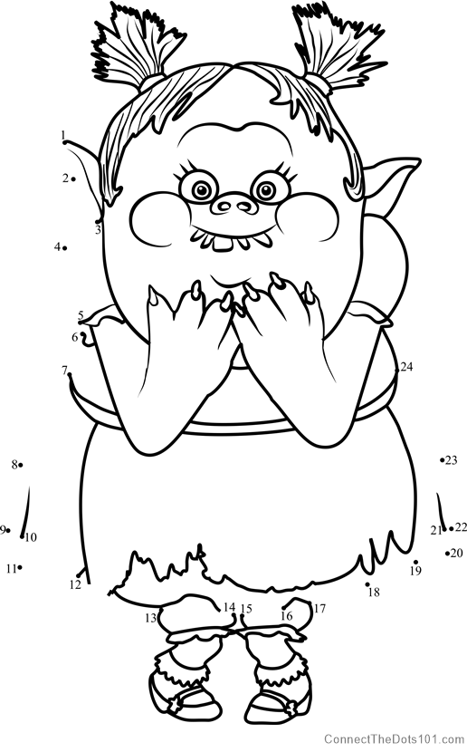 How to Draw Bridget from Trolls (Trolls) Step by Step