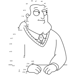 Rusty Smith American Dad! Dot to Dot Worksheet