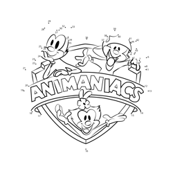 Animaniacs Logo Animaniacs Dot to Dot Worksheet