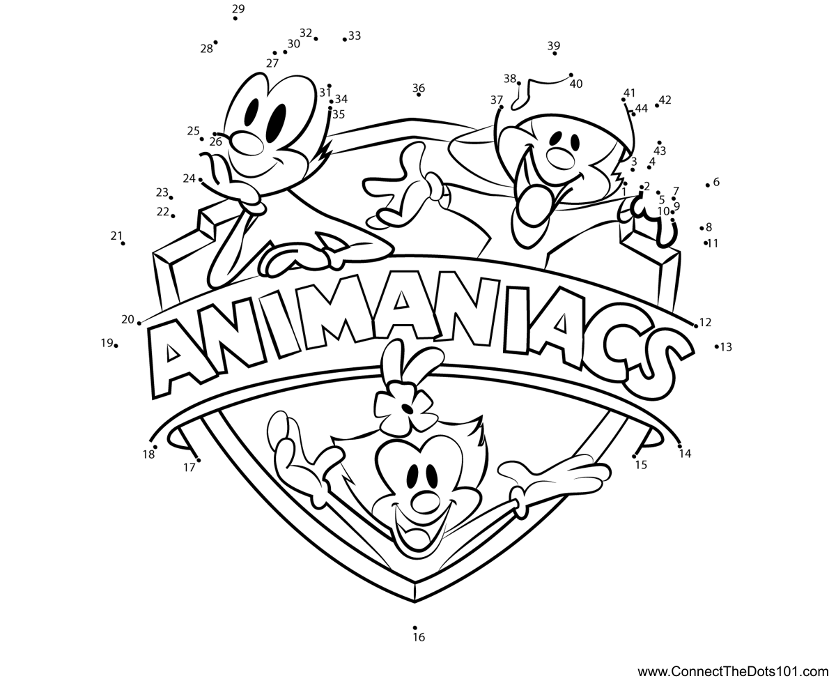 Animaniacs Logo Animaniacs dot to dot printable worksheet ...