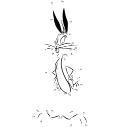Bugs Bunny Animaniacs Dot to Dot Worksheet