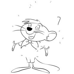 Speedy Gonzales Animaniacs Dot to Dot Worksheet