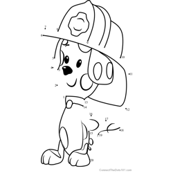 Dottie from Bubble Guppies Dot to Dot Worksheet