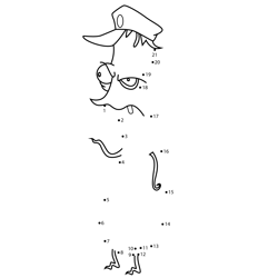Ratatouille Courage the Cowardly Dog Dot to Dot Worksheet