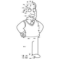 Bert Family Guy Dot to Dot Worksheet