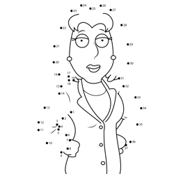 Diane Simmons Family Guy Dot to Dot Worksheet