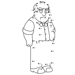 Horace Family Guy Dot to Dot Worksheet