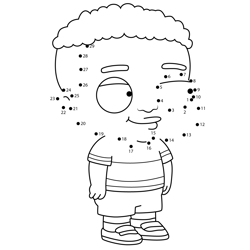 Hudson Family Guy Dot to Dot Worksheet