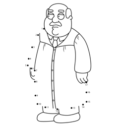 Judge Blackman Family Guy Dot to Dot Worksheet