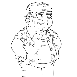 Lou Spinazola Family Guy Dot to Dot Worksheet