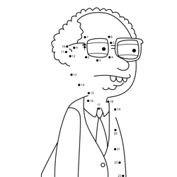 Mort Goldman Family Guy Dot to Dot Worksheet