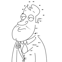 Mr. Weed Family Guy Dot to Dot Worksheet