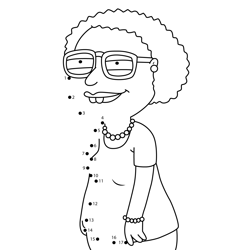Muriel Goldman Family Guy Dot to Dot Worksheet