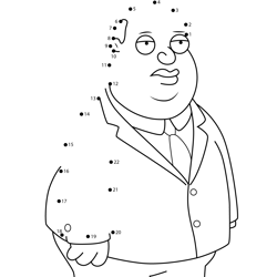 Ollie Williams Family Guy Dot to Dot Worksheet