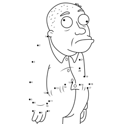 Opie Family Guy Dot to Dot Worksheet