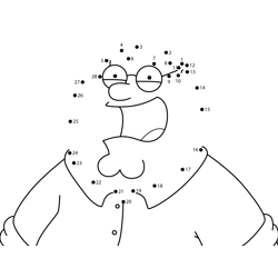 Peter Griffin_s Happy Smile Family Guy Dot to Dot Worksheet