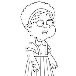 Ruth Rutherford Family Guy Dot to Dot Worksheet