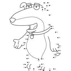 Vincent Santiago Griffin Family Guy Dot to Dot Worksheet