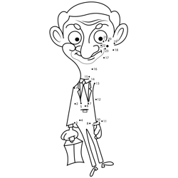 Mr. Bean Mr. Bean Dot to Dot Worksheet