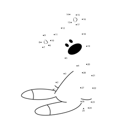 Teddy Mr. Bean Dot to Dot Worksheet