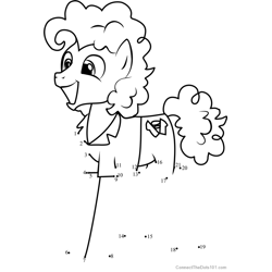 Cheese Sandwich My Little Pony Dot to Dot Worksheet
