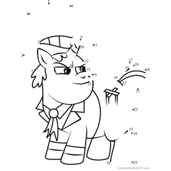 Claude My Little Pony Dot to Dot Worksheet