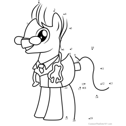 Doctor Horse My Little Pony Dot to Dot Worksheet