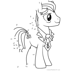 Filthy Rich My Little Pony Dot to Dot Worksheet