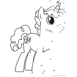 Party Favor My Little Pony Dot to Dot Worksheet