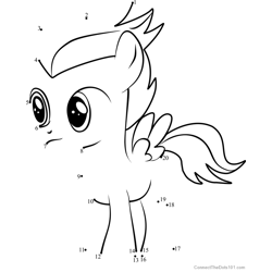 Rumble My Little Pony Dot to Dot Worksheet