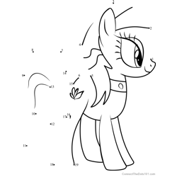 Spa Ponies Aloe My Little Pony Dot to Dot Worksheet