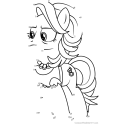 Spoiled Rich My Little Pony Dot to Dot Worksheet